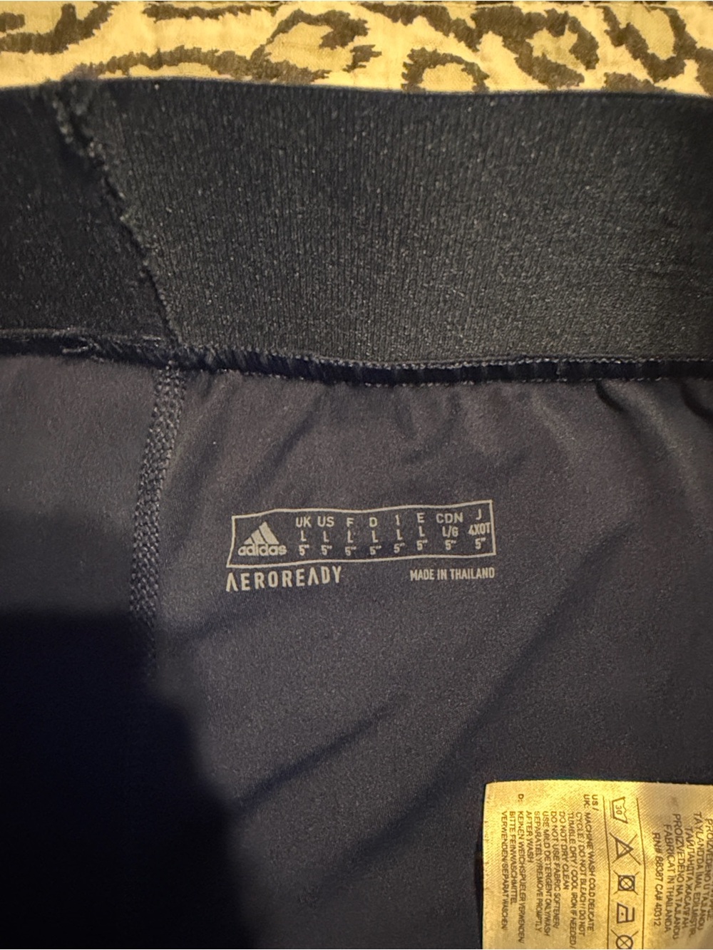 adidas Dark Blue Performance Compression Shorts - Picture 3 of 4